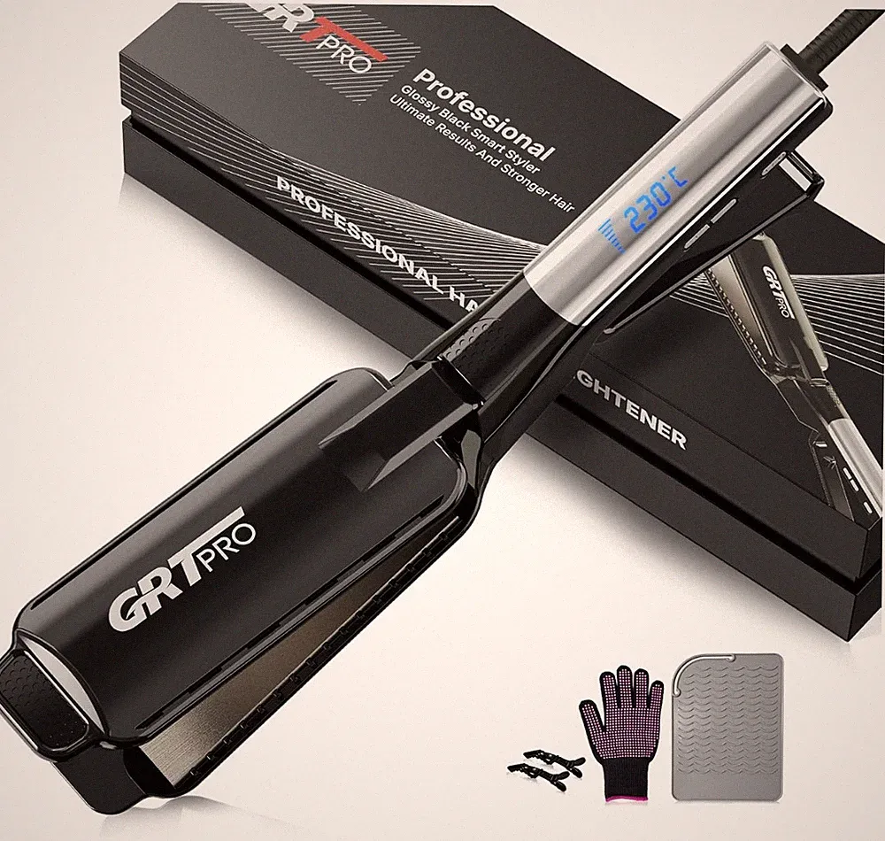 Profi Breite Haarglätter & Styler Breite Platte 55mm Schnell Einfach StylingV