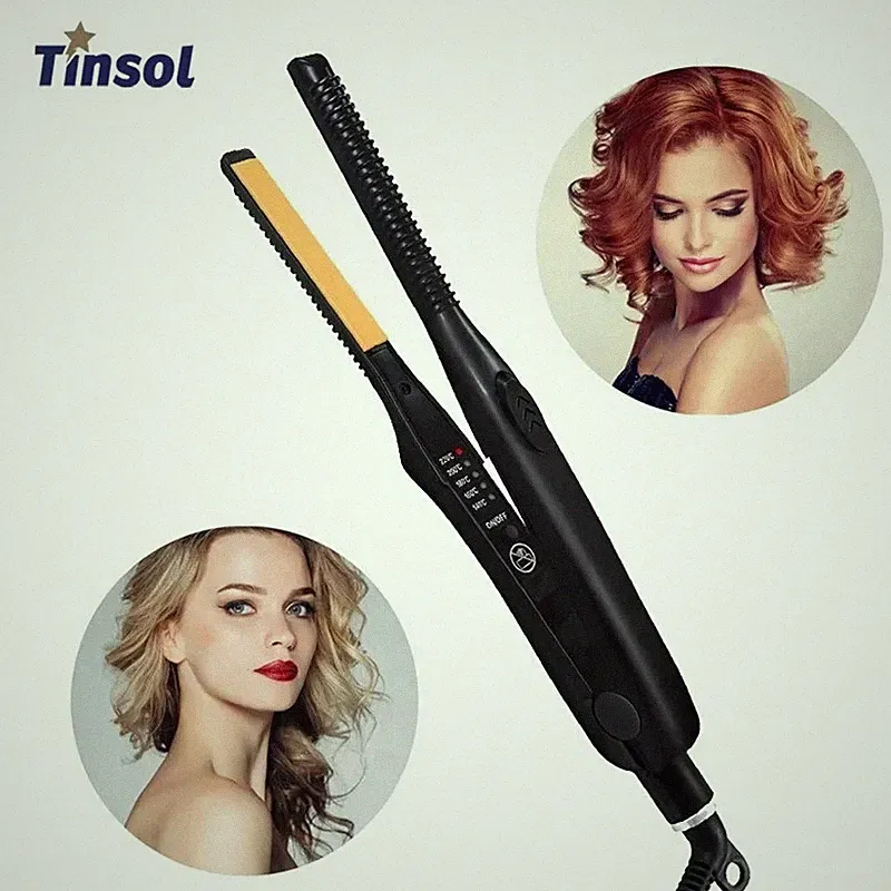 Profi Mini Haarglätter Titan Stift Glätteisen Lockenstab*