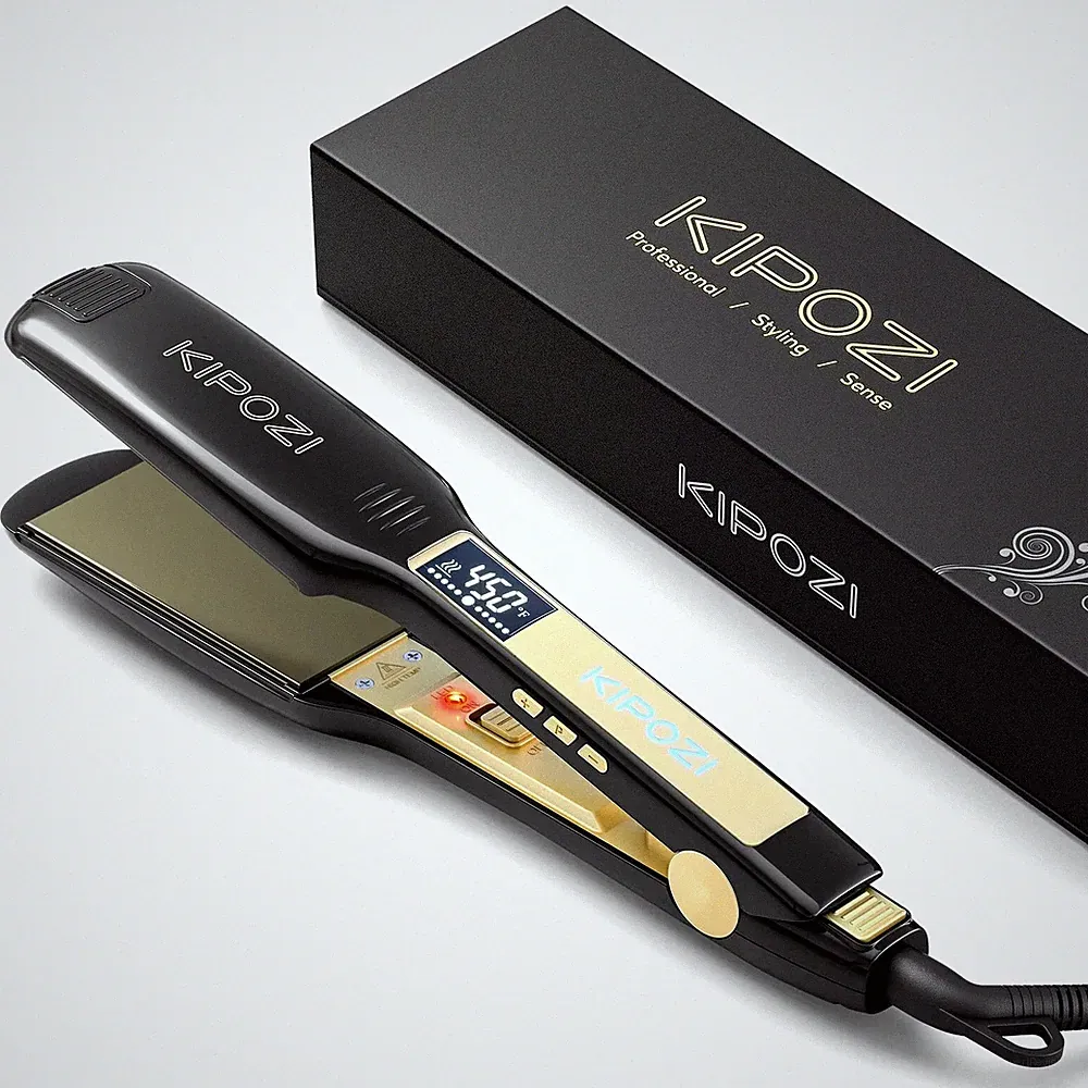 Profi Titan Glätteisen Haarglätter mit Digital LCD Display Dual