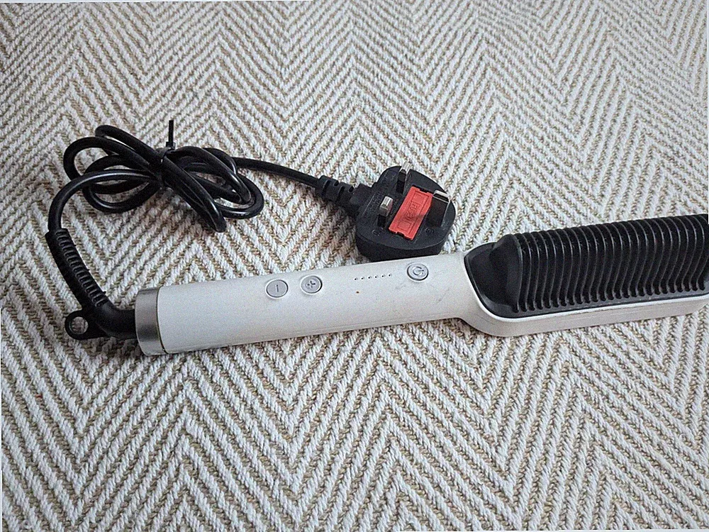 Ramindong Haarglätter Temperaturregelung Stil Kamm Bürste Nass Trocken UK Stecker