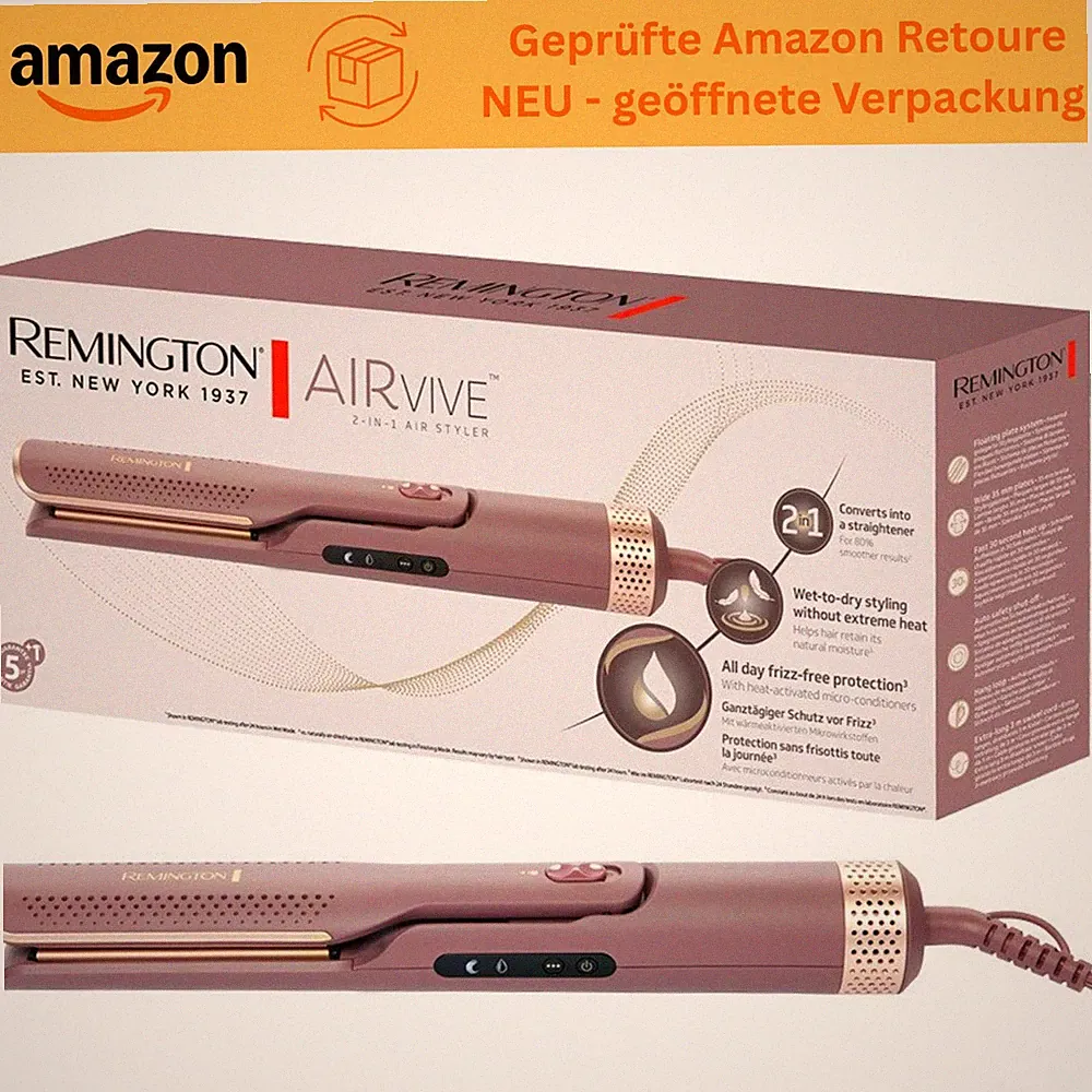 REMINGTON AIRvive AS8930 Haarglätter Airstyler 2in1 Nass Trocken