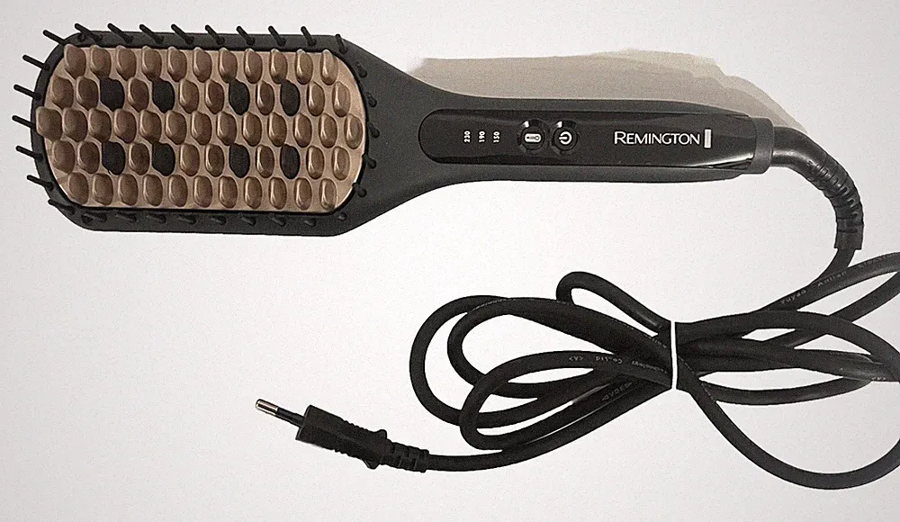 Remington Glättbürste 2in1 Glätteisen & Haarbürste reduzierte Stylingzeit CB7400