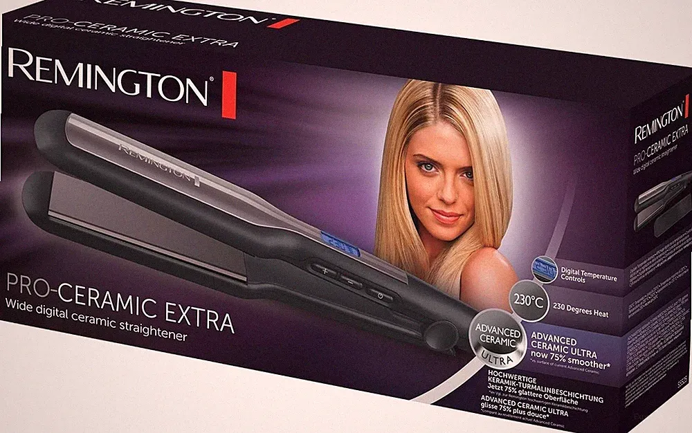 Remington Glätteisen Breit Pro-Ceramic Extra (Extra Breite 45Mm Stylingplatten