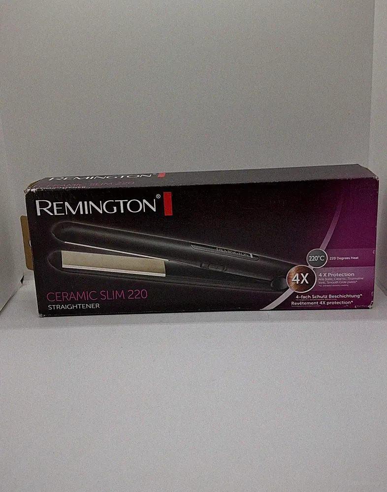 REMINGTON Glätteisen Haarglätter S1510 Ceramic Slim Turmalin Keramik bis 220°C