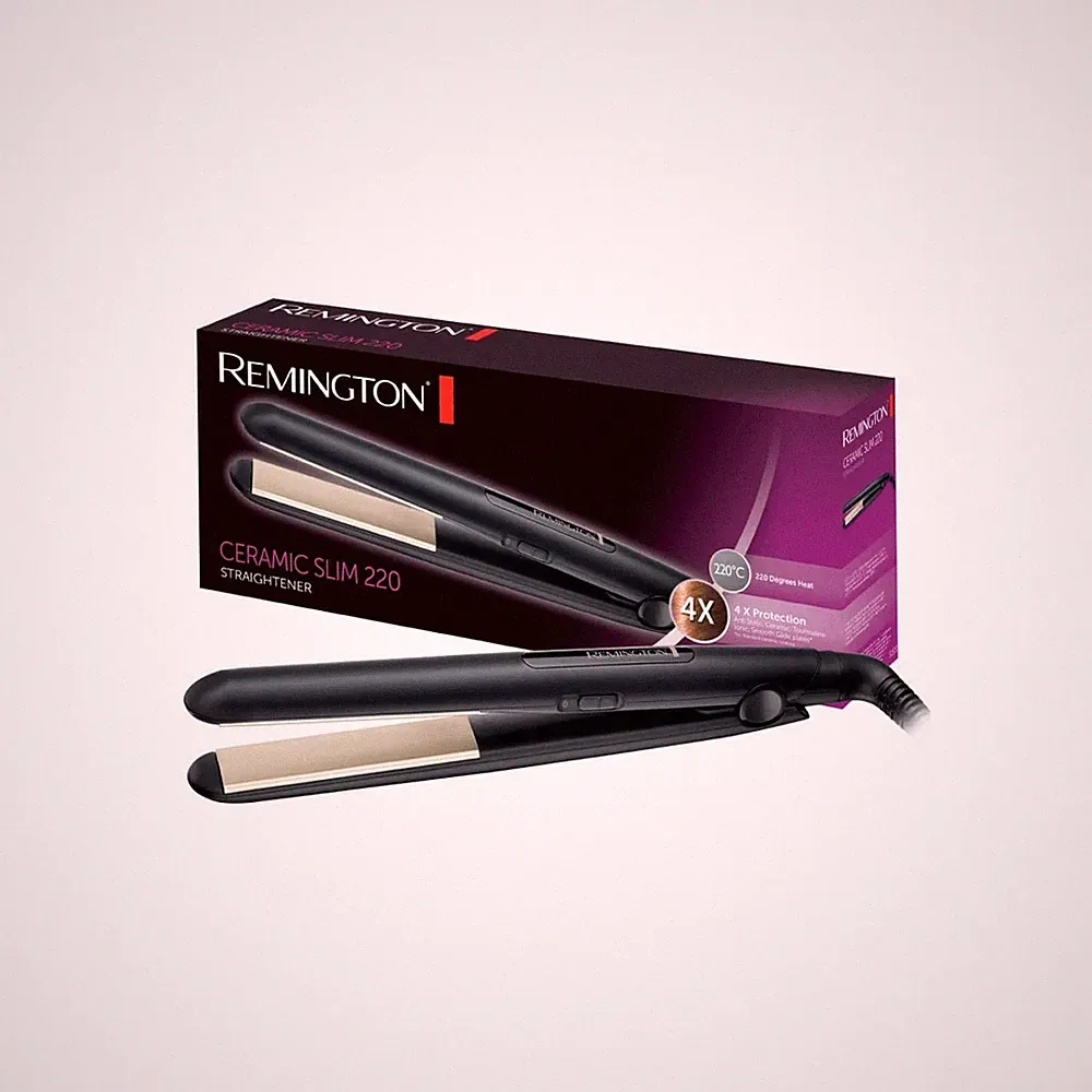 REMINGTON Glätteisen Haarglätter S1510 Ceramic Slim Turmalin Keramik bis 220°C