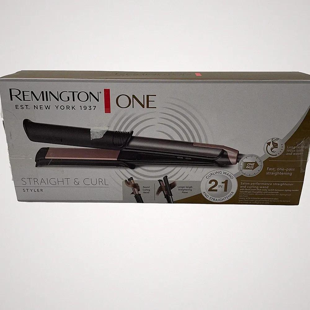 REMINGTON Glätteisen & Lockenstab Haarglätter ONE Straight & Curl Styler S6077