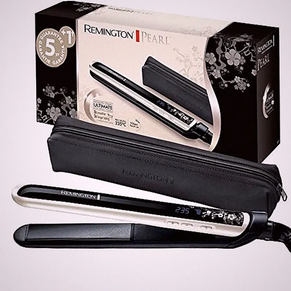 Remington S9501 Pearl Pro 235C LCD Keramik-Glätteisen mit Perlmuttbeschichtung