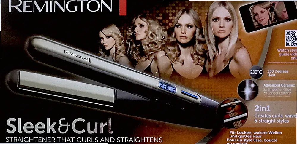 Remington Sleek&Curl, Locken, Wellen, Glätteisen, Worldwide Voltage, 120-240V