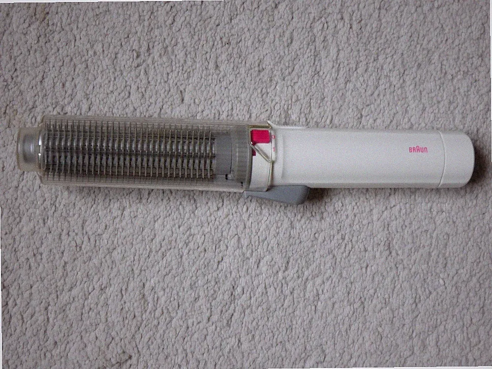 Retro Braun Independent Akku Gas Haarzange & Bürste 4507