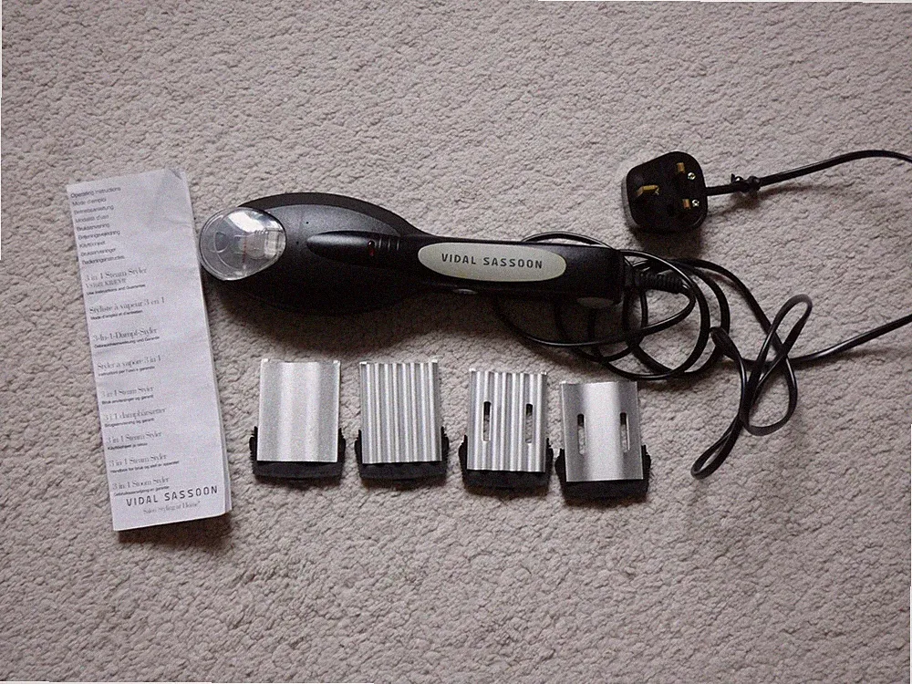 Retro VIDAL SASSOON 3 in 1 Dampfstyler - glättet, glättet, crimpt - unbenutzt
