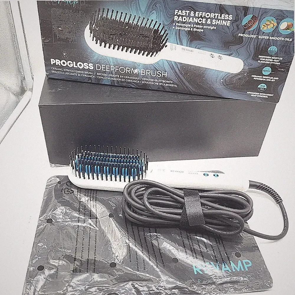 REVAMP Progloss Deep Form Keramik-Glättungsbürste - Haarbürste Glättbürste & Glä