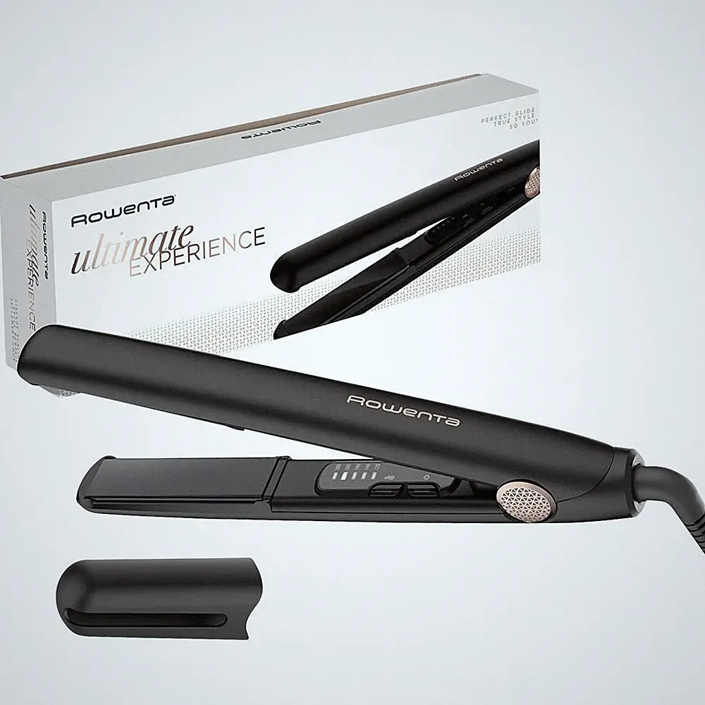 Rowenta Ultimate Experience Glätteisen Schwarz Haarstyling-Gerät Glätteisen