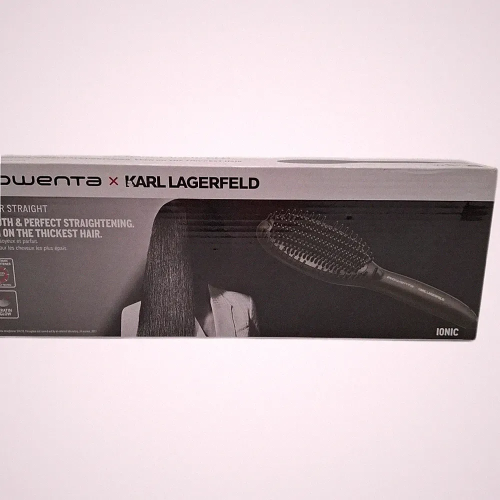 Rowenta x Karl Lagerfeld CF582L Glättbürste | für alle Haartypen | einfaches und