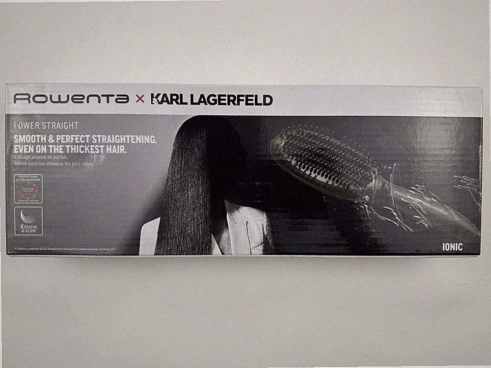 Rowenta x Karl Lagerfeld CF582L Neu Glättbürste Keramik Ionen