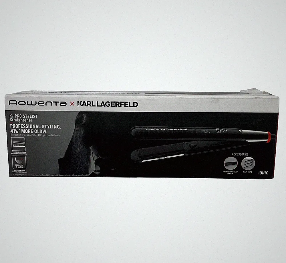Rowenta x Karl Lagerfeld SF467L K/Pro Stylist Haarglätter | Keratin & Glow-Besch