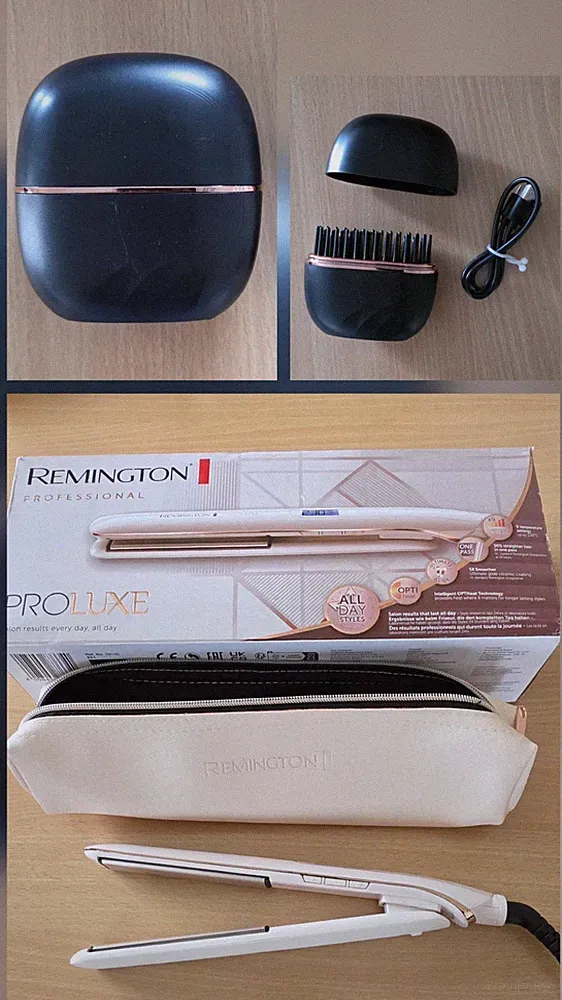 Set Remington PROluxe S9100 Haarglätter mini Glätteisen Kabellos Wiederaufladbar