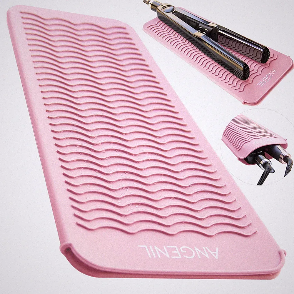 Silikon Matte, Hitzeresistent, Haarstyling, Lockenstab, Glätteisen, Rutschfes...