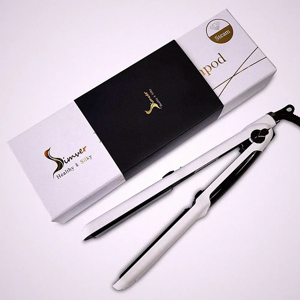 Simver Glätteisen KR-088A Professioneller Lockenstab Dampf Haarglätter Styler