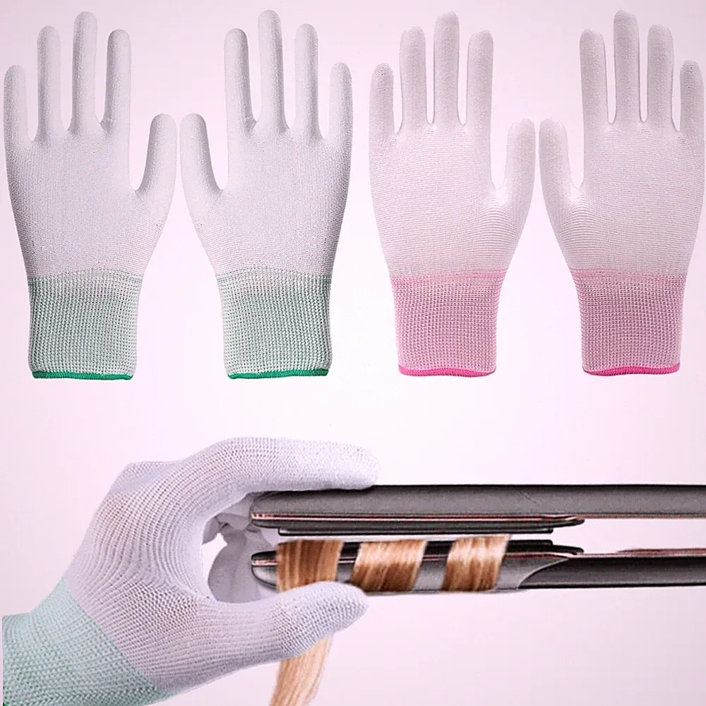 Styling-Handschuhe mit Hitzeblockierung, Hitzeschutz für Lockenstab & Glätteisen