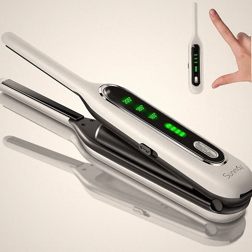 SUNMAY Kabellos Glätteisen 2-in-1 5000 mAh Ak