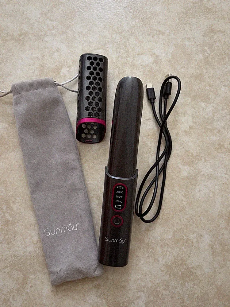 Sunmay Multi-Styler Glätteisen Reisegröße kabellos 4 Stufen 220°C
