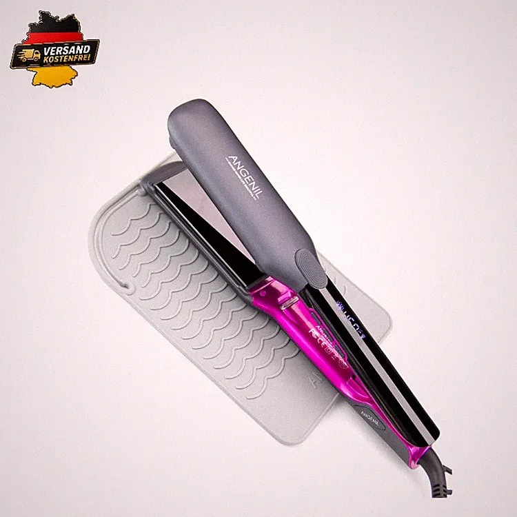 Titan Glätteisen 4,5 cm 2-in-1 Locken und Glätten Dual Voltage LCD