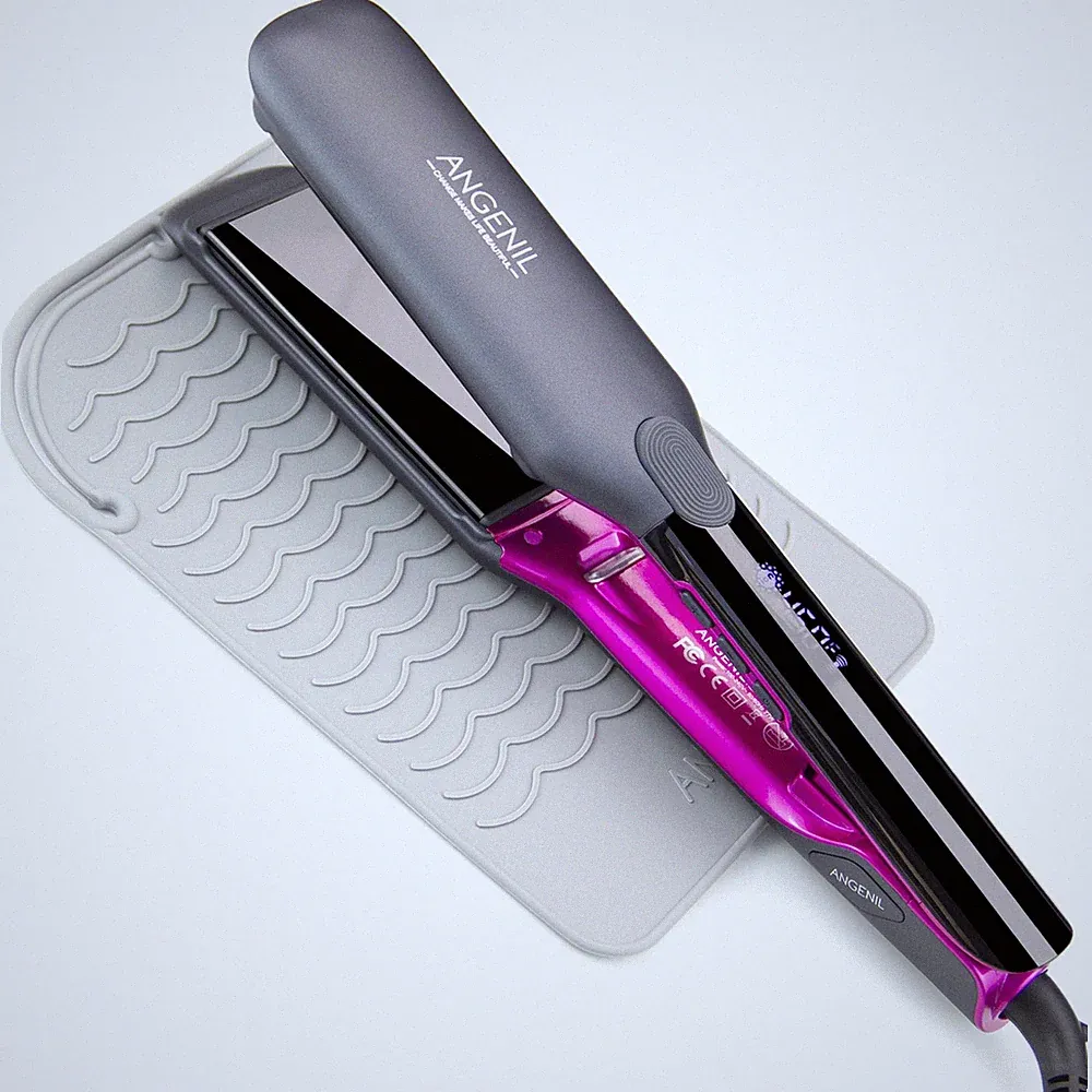 Titan Professioneller Glätteisen 4.5 cm Ion Haarglätter 2in1 Glätteisen Locke...