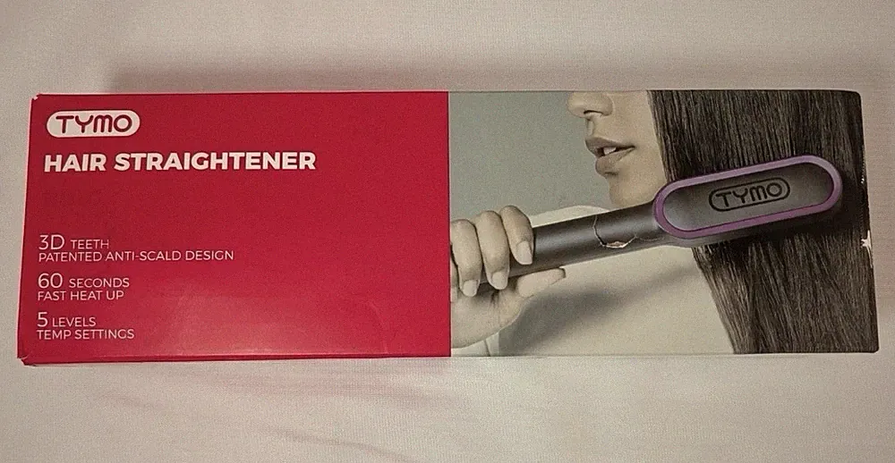 TYMO Glätteisen Haarglätter schnelles Aufheizen Anti-Scald 5 Stufen Grau/Lila