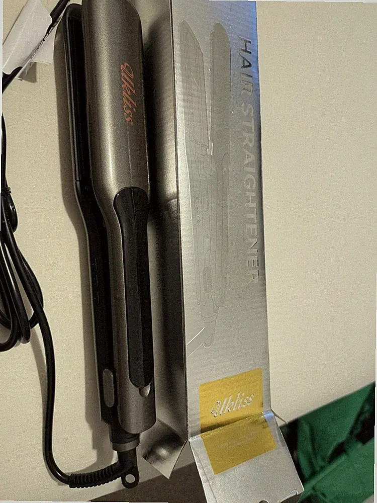 UKLISS LissVapor Steam Infrarot Haarglätter in Metallic Grau Brandneu