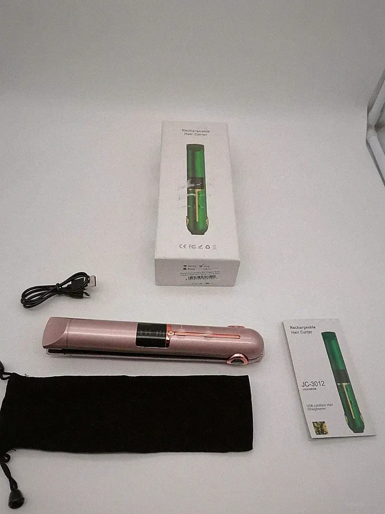 USB Kabelloses Glätteisen JC-3012 – Tragbar, Schnellaufheizung, Reisehaarglätter